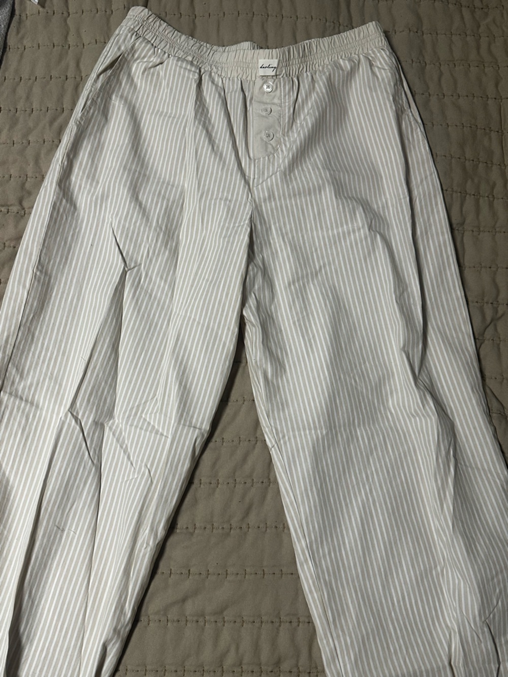 wild fable White and Light Gray Striped Sheet Set